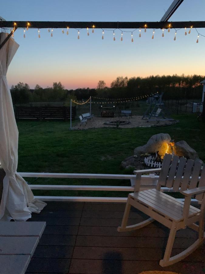 Nadmorski Dom Pod Lasem Villa Mieroszyno Exteriör bild